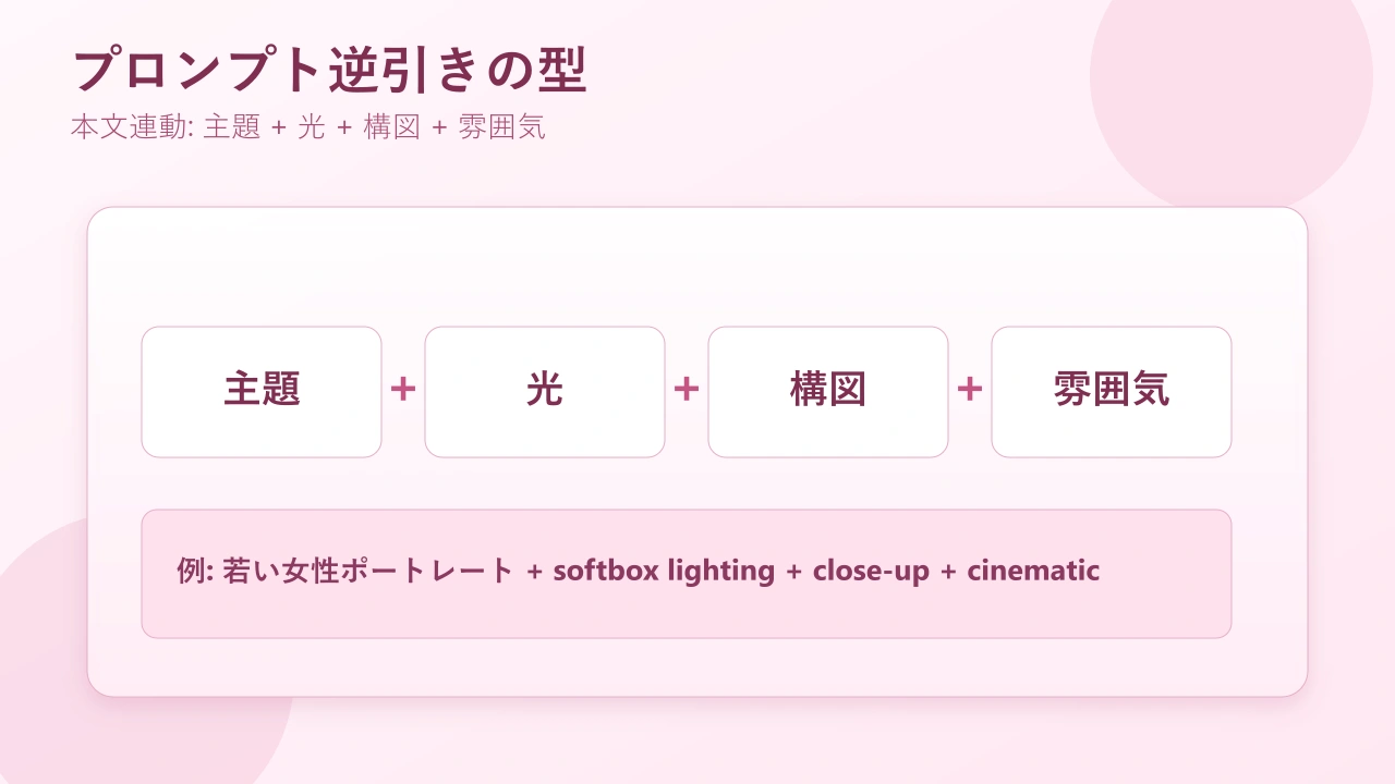 主題・光・構図・雰囲気の設計図