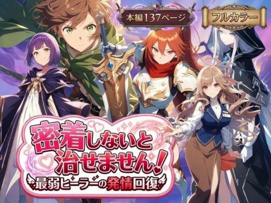密着しないと治せません〜最弱ヒーラーの発情回復〜【FANZAレビュー】 のサムネイル