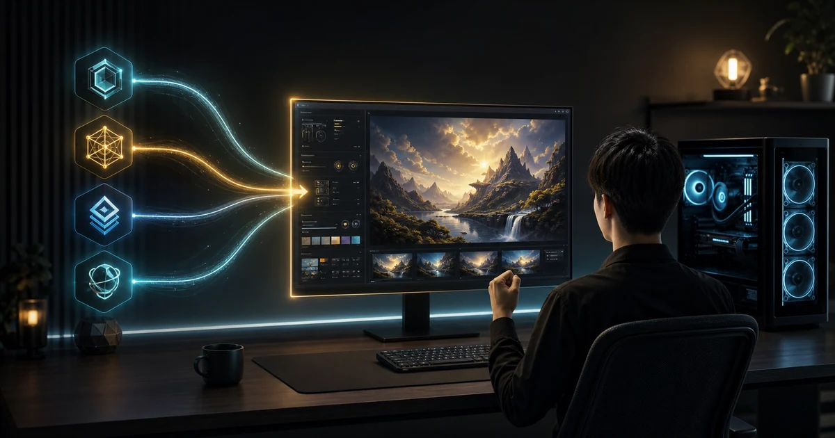 Stable Diffusion WebUI導入ガイド2026：ForgeとA1111どっちを選ぶ？初心者の最短セットアップ のサムネイル